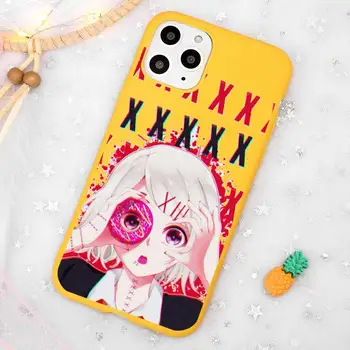 Anime JUUZOU SUZUYA Tokio Vlkolakmi Telefón Prípade Candy Farby Žltá pre iPhone 11 12 pro XS MAX 8 7 6 6 Plus X 5S SE 2020 XR