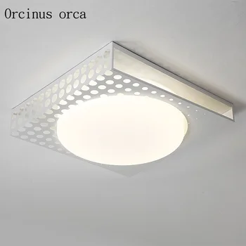 Nordic moderný jednoduchý námestie LED stropné svietidlo obývacia izba Americký štýl tvorivé ochranu očí stropné svietidlo doprava zadarmo