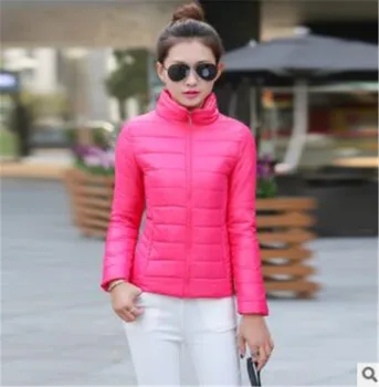 2018 Zimné Základné Coats Novú značku 9 farieb ženy bunda udržať v teple polstrovaný módne bežné Slim čalúnená zimná bunda PZ027