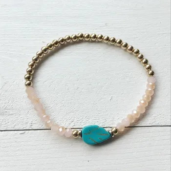 Dongmu šperky vyrábané ručne bohémsky štýl, módne farebné crystal korálky náramok nádherné šperky Deň matiek darček