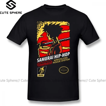Samuraj T Shirt Samuraj Hip Hop T-Shirt Grafické 5x Tee Tričko Muž Vtipné Krátke Rukávy Bežné Bavlna Tričko