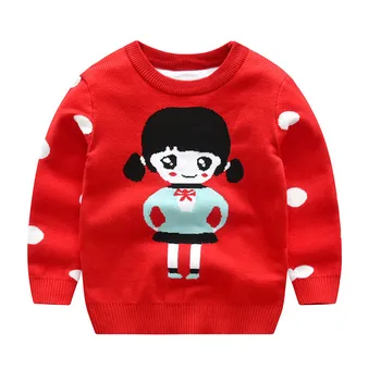 Detský sveter dievča deti oblečenie dievčatá lev cartoon batoľa pletený sveter batoľa chlapec sveter 5-9t detské oblečenie zimné