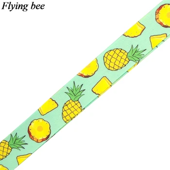 Flyingbee Pineapple Keychain Cartoon Cute Phone Lanyard Women Fashion Strap Neck Lanyards for ID Card Phone Keys X0652