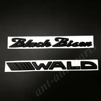 2 ks Kovové Black Bison Wald Štýl Auto Vzadu zadné dvere Znak, Odznak Odtlačkový Nálepky