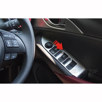ABS Pearl Chrome Interiérové Dvere tlačidlá, panel Kryt Výbava Pre Mazda CX-3 2016 2017