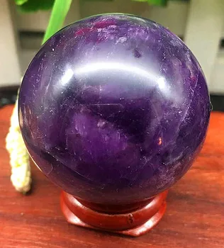 1pcs prírodné fantasy fialová loptu prírodné crystal ball čakra liečivý kryštál meditácie masáž domáce dekorácie darček