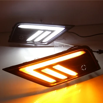 2 ks pre Nový Tiguan Denných prevádzkových Svetla 17 Upravené Tiguan LED Denných prevádzkových Svetlo Hmlové Svetlo
