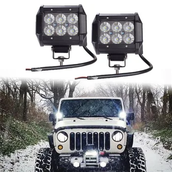 1PCS 18W LED Pracovné Svetlo 4WD Offroad Mieste Hmla ATV SUV UTE Jazdy Lampa Pre Jeep
