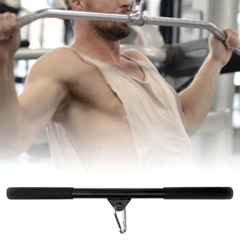 Kábel Prílohu Rovno Bar Biceps Vytiahnuť Bar Hmotnosť Stroja Príslušenstvo pre Domáce Posilňovne Cvičenie Späť Rameno Ramenné Svaly