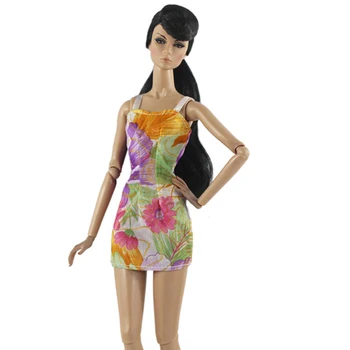 Letné Sexy Oblečenie Kvetinové Šaty Šaty na 1/6 BJD Bábiky Oblečenie Party Šaty pre Bábiku Barbie Jeden Kus Šaty na 1:6 Bábiky Hračky