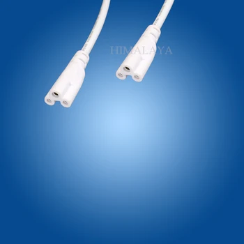 Toika 100ks/veľa 1200mm 3Pin T5, T8 Tube LED Konektor led Lampa 2 konce drôtu kábel Predĺžiť Kábel, Biela Farba prispôsobený DHL zadarmo