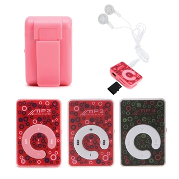 Mini Klip Dot Kruhu Vzor Hudba MP3 Prehrávač, Podpora TF Kariet + Mini USB Kábel, Slúchadlá 634A