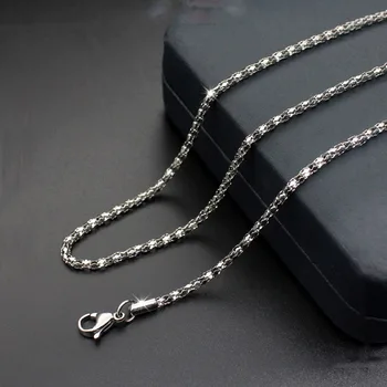 Módne jednoduché titánové ocele crystal náhrdelník žien z nehrdzavejúcej ocele náhrdelník hot predaj
