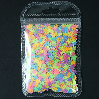 Nail Art Lesk Svetelný Hexagon/Srdce/Obdĺžnik/Kola/Bloky/Mouse/Motýľ Flitrami Nechtov Paillette Fluorescenčné Vločky Ta#090
