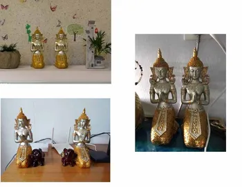 Juhovýchodnej Ázie štýl Buddha Dekorácie, bytové zariadenie Thai remesiel salón krásy nábytok svadobné dary