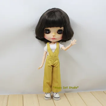 [RMG004]2018 OEM NeoBlythe Doll Oblečenie # Žltých Montérkach a Hornej Nastaviť pre neoBlythe bábiky oblečenie blyth doll oblečenie na predaj