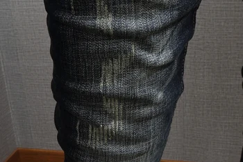 Móda Mužov Džínsy Retro Čierna Modrá Slim Talianskom Štýle Nosenie Poškriabaniu Roztrhané Džínsy Mužov Džínsové Nohavice Streetwear Vintage Značkové Džínsy