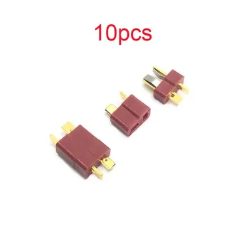 10pcs T-typ Izolácie PA zlacený Konektor Samec/Samica Vysokým teplotám Ohňovzdorné pre RC Model, Pripojenie Určených