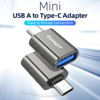 Essager USB Typu C OTG USB 3.0 Na pripojenie USB C Muž Converter Pre Samsung S20 Xiao Mi 9 10 USB-C Samica Konektor pre Príslušenstvo
