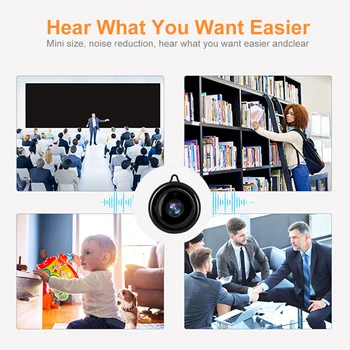 Bezdrôtový wifi Mini IP Kamera 1080P HD IR Nočné Videnie Mikro Kamera Home Security dohľadu WiFi Baby Monitor Fotoaparátu
