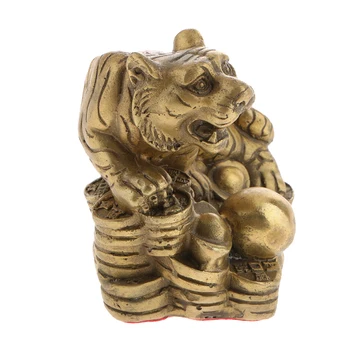 Orientálna Čínske Feng Shui Dekorácia, Ozdoba Peniaze, Šťastie, Mince Zverokruhu Zvieracie Figúrky Mosadz