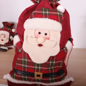 2020 Santa Darček Taška Šnúrkou Odolné Nádherné Vianočné Darčekové Tašky Candy Bag-Veľké a Stredné/Malé HOT Veľkoobchod