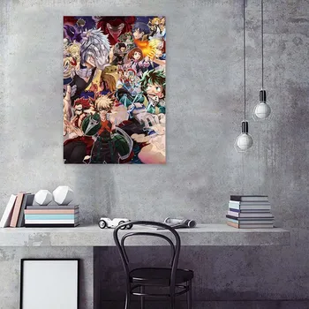 Janpnese Anime, Môj Hrdina Akademickej Obce Prejdite Maľba Na Stene Visí Plagát Plátno Plagát Na Stenu Obrázok Home Art Decoration