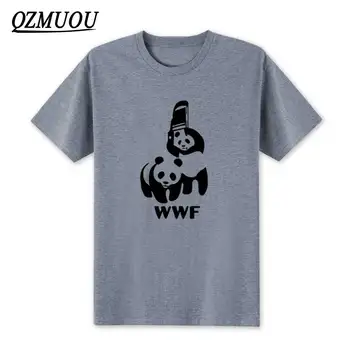 2020 Nové Módne Muži T-Shirts Sranda Vtip Logo WWF Panda Design Vytlačené Bavlna Príležitostné Letné Mužov Tees Dobrej Kvality, Veľkosti XS-XXL