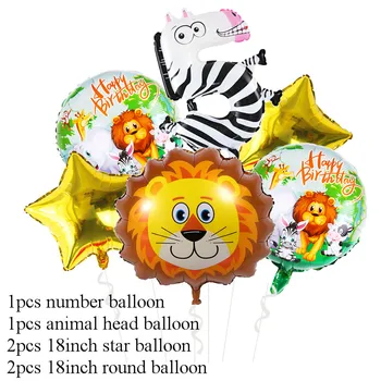 Jungle Safari Balón Sady 1. 2. Narodeninovej Párty Dekorácie Baby Sprcha Jungle Party A Podujatia Domov Dodávky Narodeniny Ballon