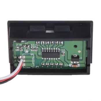 Mini Voltmeter Digitálny Tester Napätia, Test Batérie DC 0-40V Červená/Modrá/Zelená Auto Auto GZZ Whosale&DropShip