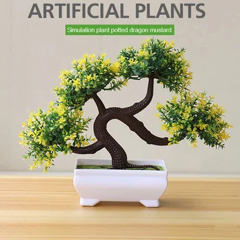 Umelé Rastliny Simulácia Kvet Simulované Črepníkové Rastliny Záhrade Domova Ľahký Módne Falošné Rastlín Dragon Fúzy Strom