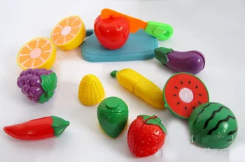 1set/veľa Ovocia Qieqie Kuchyňa Hračka Baby Plastové krájané Ovocie Predstierať, že Hrať Dom Vzdelávacie Hračky