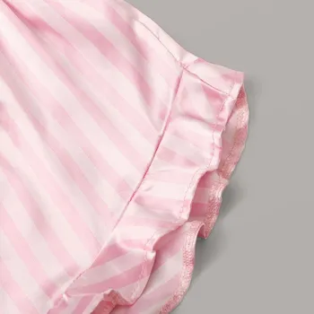 Sexy Pyžamo Pre Ženy, Ženy Škvrna List Tlače O-Krku Košieľka Pyžamo Sleepwear Šortky priesvitný Set spodnej Bielizne пижама dámske Pyžamo