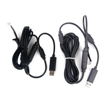 Kvalitný USB 4 Pin Kábel Kábel Kábel +bonus za odlúčeného Náhradný Adaptér Pre Xbox 360 Káblovom Ovládači Príslušenstvo