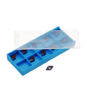 10pcs Modrá Nano DCMT070204 Karbidu Vložka Pre SDNCN1010H07/SDNCN1212H07 Otočením Držiaka Nástroja Set s Box