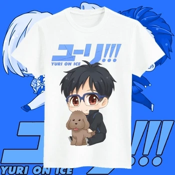 Doprava zadarmo JURIJ!!! na ĽADE Jurij Victor Katsuki Jurij Muži Ženy Krátke Tričko Modálne Bežné Anime Cosplay
