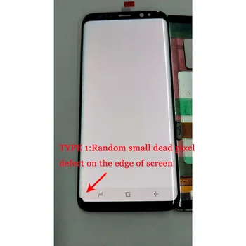 Pre Samsung S8 LCD+Rám Náhradná pre SAMSUNG Galaxy S8 Plus LCD G955 S8 G950 G950F Displej+Dotykový Displej Digitalizátorom. miestečko
