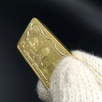USD 10000 Dolár Zlata 24k Gold Bar Americký Kovové Mince, Zlatý Bary USD