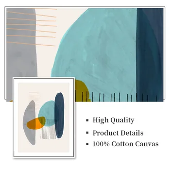 Farebné Geometrické Abstraktné Maliarske Plátno Škandinávskych Múr Umenia Plagátu a Vytlačí Moderných obrazov na Stenu pre Obývacia Izba Dekor