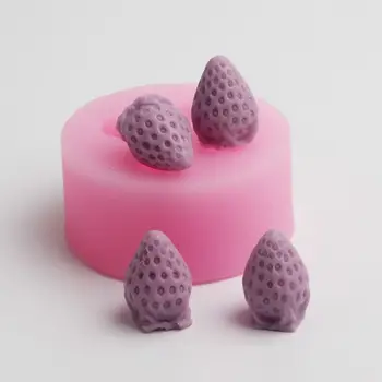 Jahoda Tvarované Silikónové Formy Cake Decoration Fondant Tortu 3D potravinársky Silikón Plesne