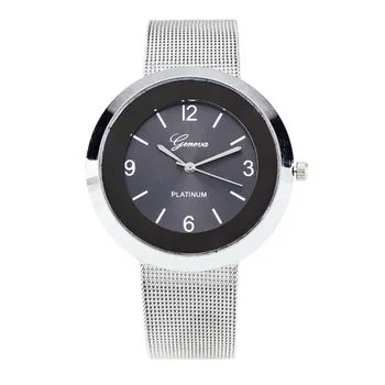 Ženy hodinky geneva Business Metalová Kapela Analógový luxusné Quartz Módne Náramkové Hodinky, Hodiny, darčeky bayan kol saati F80
