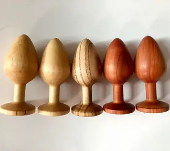 Vyskúšajte nový štýl náhodný charakter dreva materiál vôňou dreva a drevených farba análny zadok plug riti dvore masturbator sexuálnu hračku pre dospelých