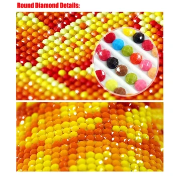 Full Round-Diamond 5D DIY Diamond Obraz 