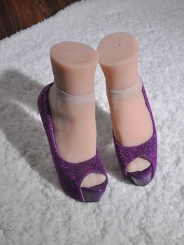 Real skin Japonský plný silikónové skutočné ženské nohy model , nohy ponožky, topánky zobraziť tg03718