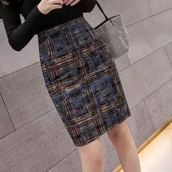 Plus Veľkosť S-5xl Dámske Slim Ceruzku Sukne 2020 Bežné Vysoký Pás Sukne, Elegantné kórejský Úrad Ženy Sexy Mini Sukne Jupe Femme