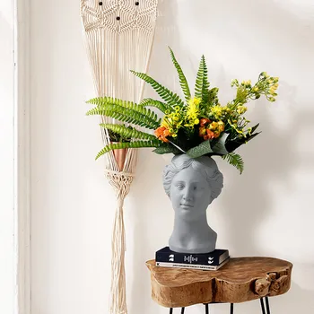 [Moderné] Succulents Váza kvetináče gréckej Bohyne Váza ozdoby Nordic Ozdoby Venuša kvetinová Výzdoba Socha Keramické Remeslá