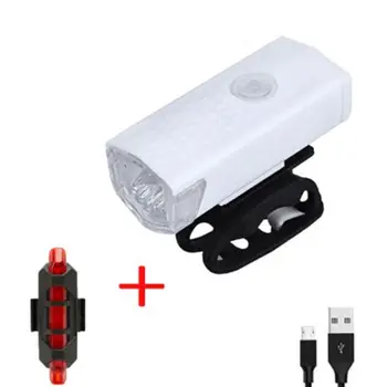 USB Nabíjateľné Vodotesný LED Bicykel predné svetlo zadné svetlo na Bicykel Predné koncových svetiel