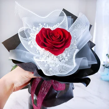 Najlepšie Valentína 2021 Newyear Darček Svadobné Domáce Dekorácie Luxusné, Ručne vyrábané Konzervované, Sušené Krásy Ruže Kvet Kvetinový Kytice