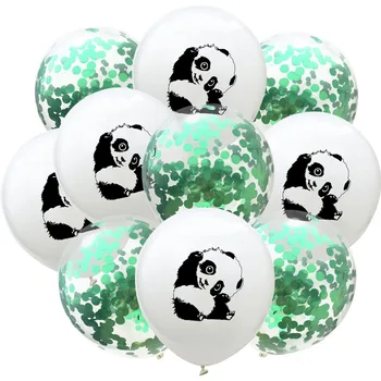 10pcs Roztomilá Panda Latexový balón Deti narodeniny Dieťa Sprcha Balóny Zvieratá Vytlačené Inflatables Lopty pre Panda Party Dodávky