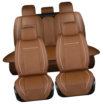 Auto Kryt Sedadla Vankúše PU Kožené Predné zadné Zadné kompletný Set Pre Volkswagen Golf7 Bora Magotan Cc Sagiytar Lamando